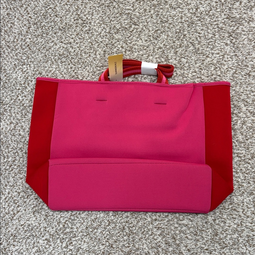 Summersalt pink neoprene tote bag NWT - Picture 3 of 5